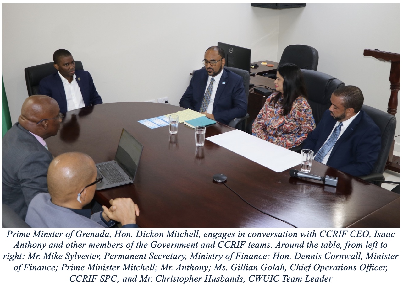 CCRIF CEO Visits Grenada, Hands Over Payouts of US$55.6 Million 