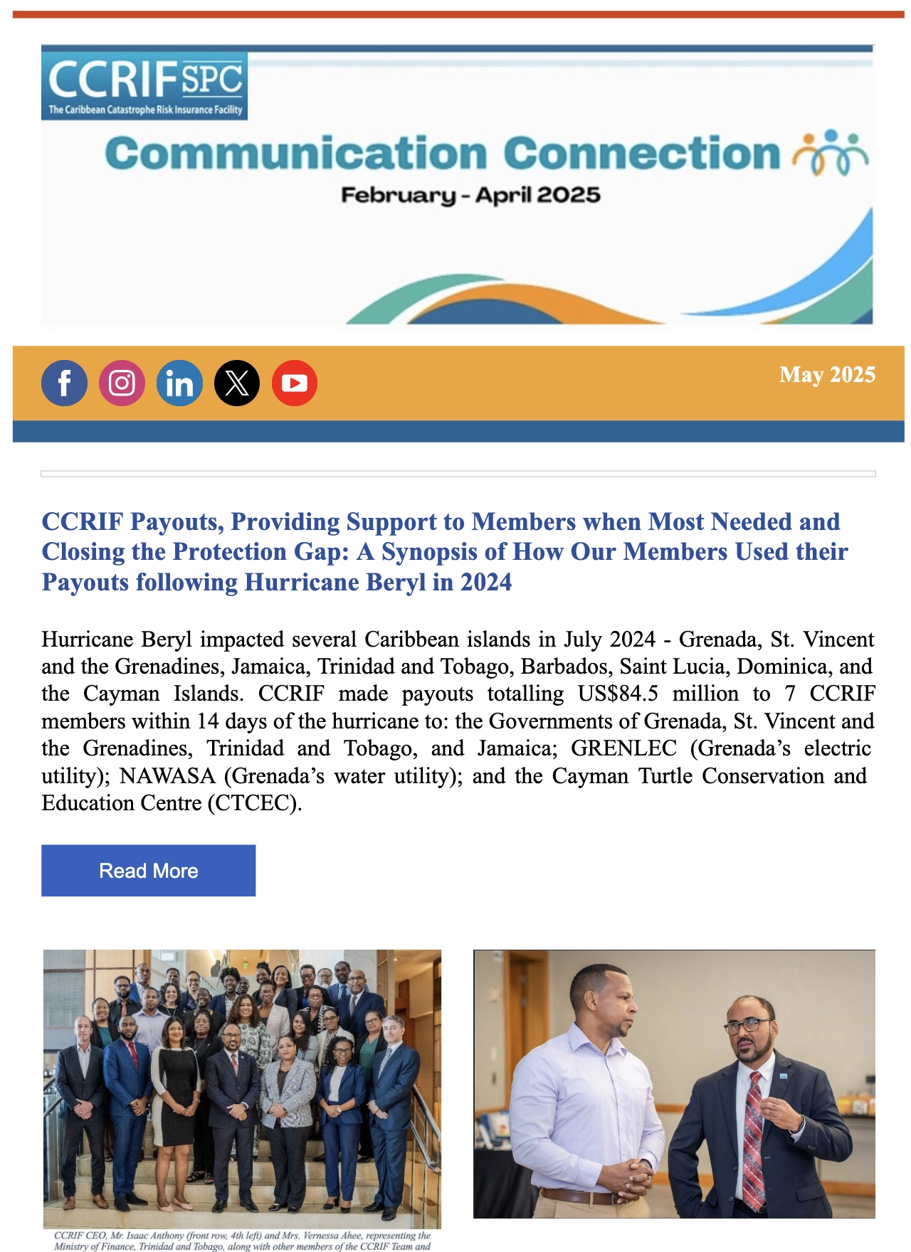 CCRIF SPC Communication Connection - February - April 2025