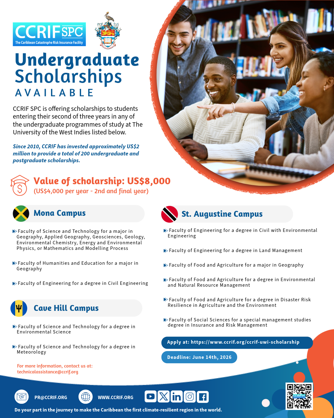 UWI CCRIF Scholarhship Flyer