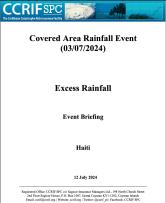 Event Briefing - Excess Rainfall - Covered Area Rainfall Event - Haiti - July 3 2024